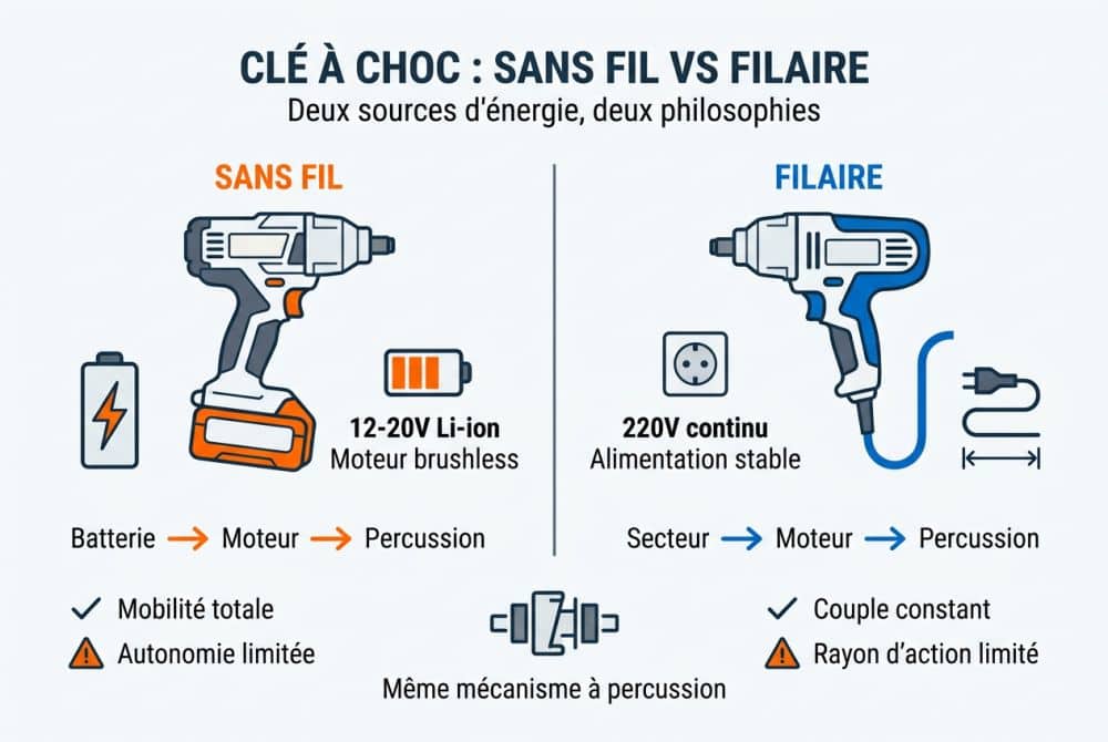 Les différences mécaniques fondamentales : batterie lithium-ion vs moteur secteur