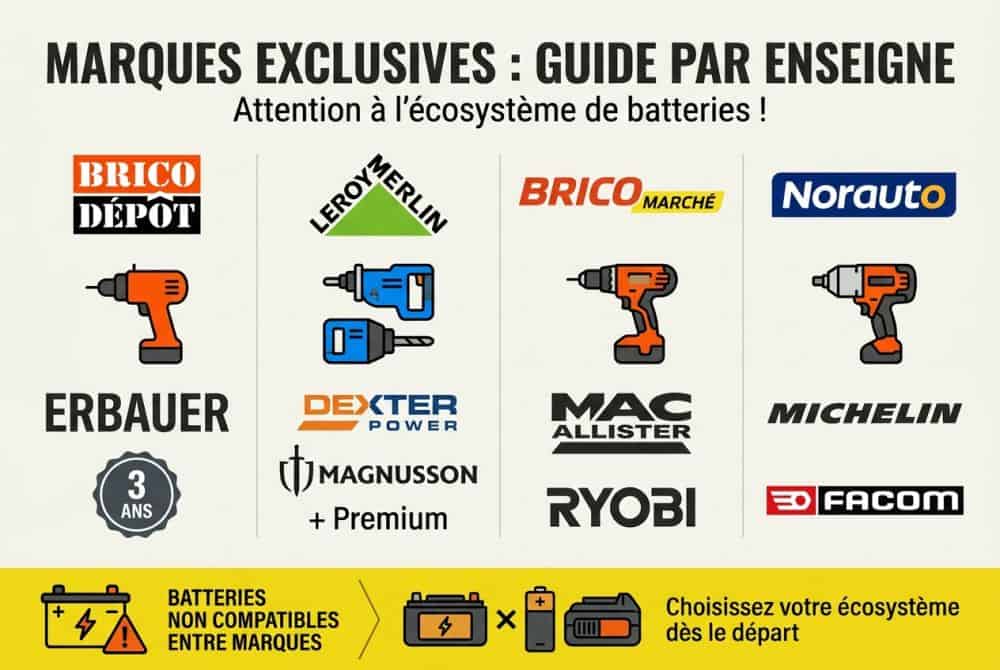 Les marques exclusives à connaître par enseigne