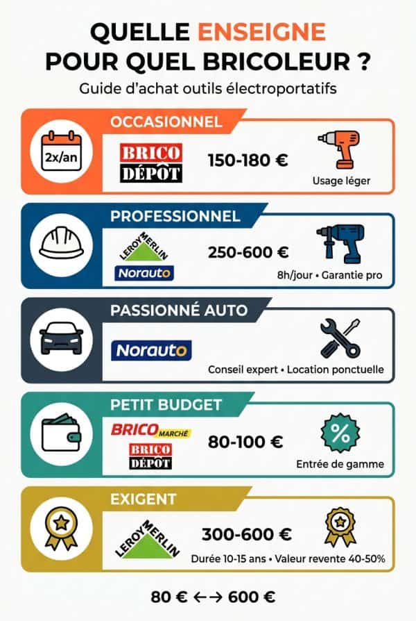 Matrice décisionnelle : quelle enseigne pour quel usage ?