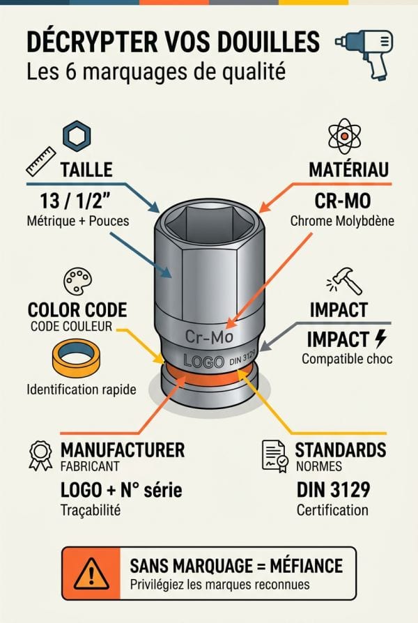 Reconnaître les marquages qualité sur vos douilles