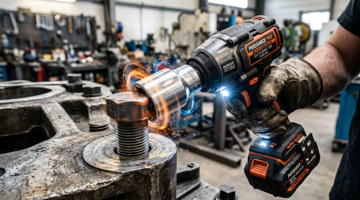 Clé à choc électrique 1500 Nm : solutions pour le serrage lourd