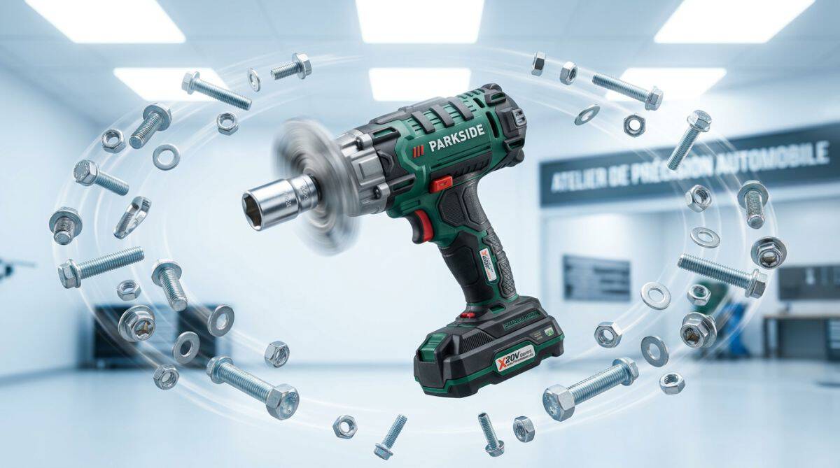 Clé à choc Parkside 20V 400 Nm : test, avis et autonomie réelle